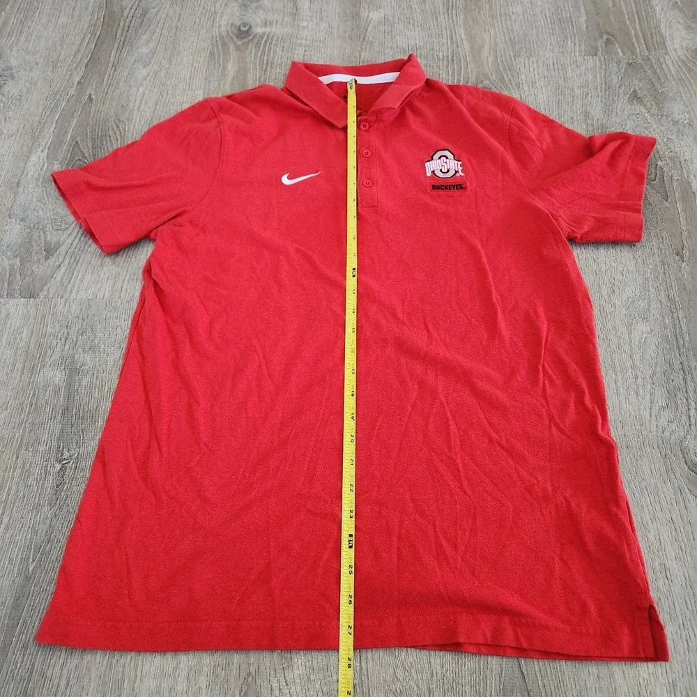 Nike Ohio State University Buckeyes‎ Golf Polo Shirt Men's Large Columbus Ohio